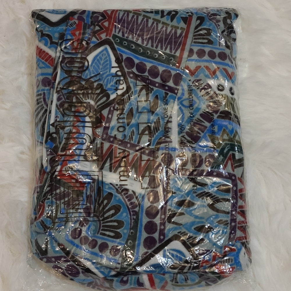 NWT LuLaRoe TC 12-18 Soft Leggings Blue Green Purple Red Black Multi-Color